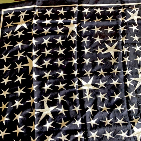 Accessories Versace Silk Scarf Black And White Star Collection Poshmark